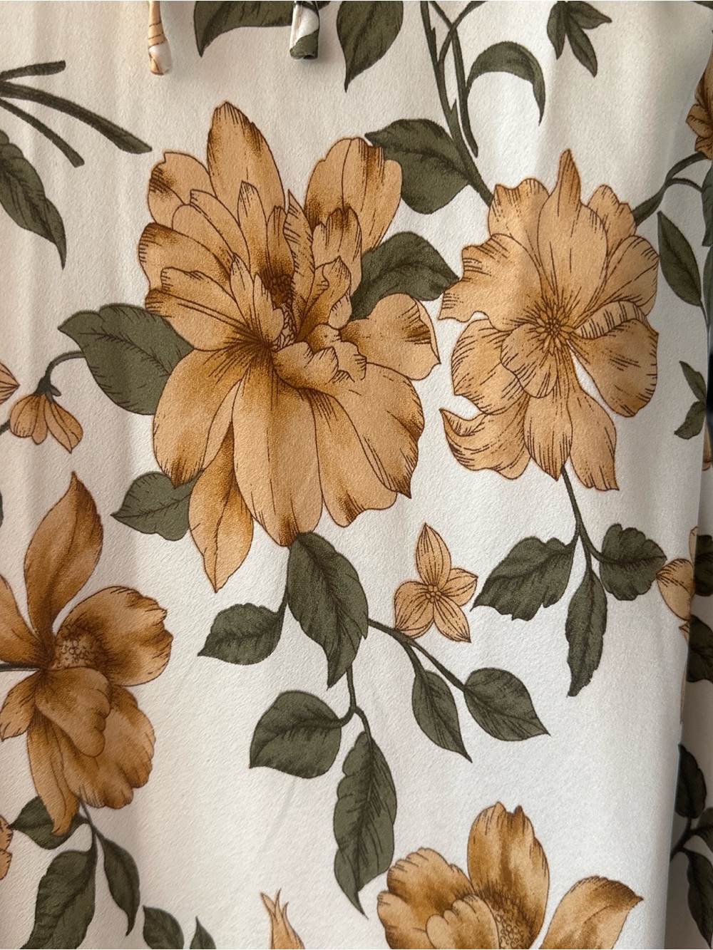Floral Slip Maxi Dress in Mustard & Ivory - Picture 4 of 4